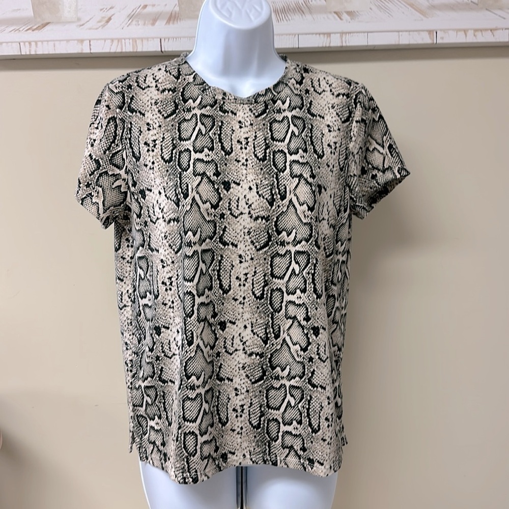 GB Girls Leopard Print Short Sleeve Blouse
